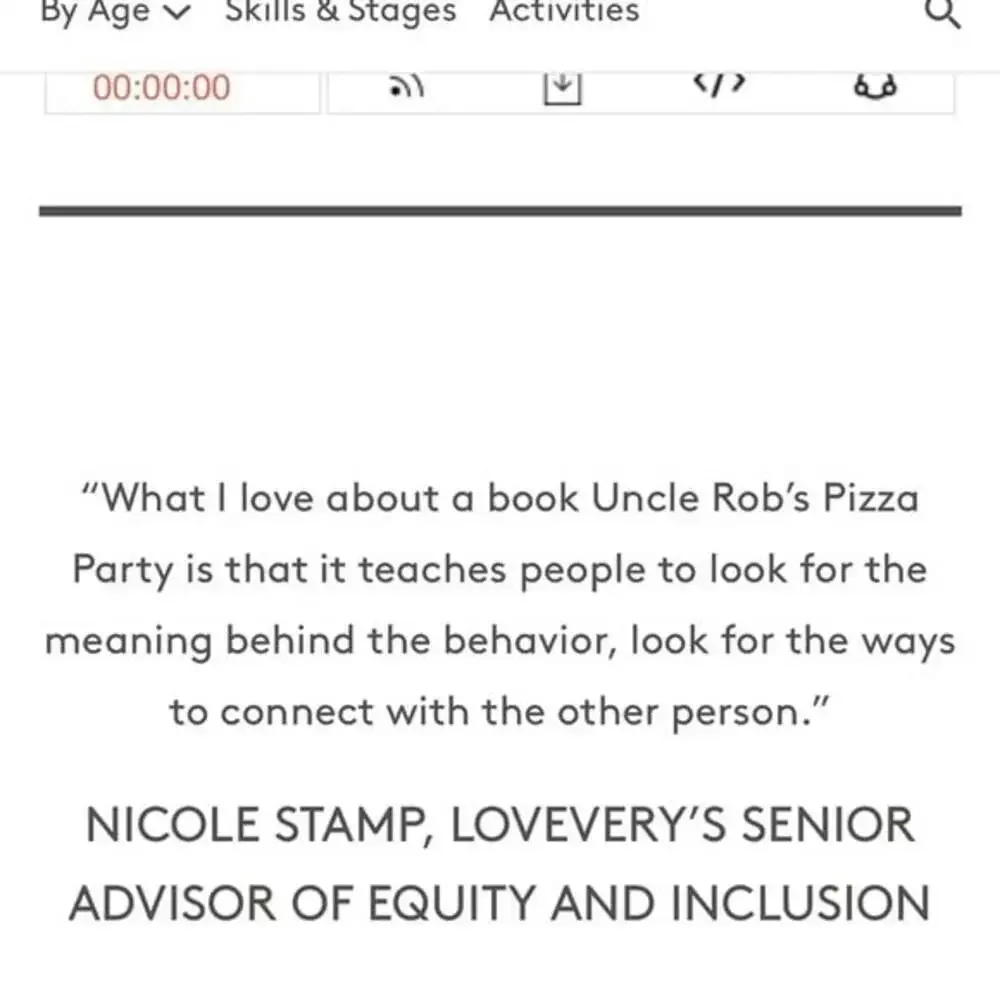 Lovevery Uncle Rob’s Pizza Party Book
